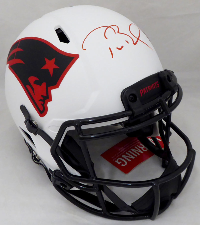 Tom Brady Autographed New England Patriots Lunar Eclipse Full Size Authentic Speed Helmet Fanatics Holo #AA0078100