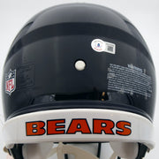 Justin Fields Autographed Chicago Bears Blue Full Size Authentic Speed Helmet Beckett BAS QR Stock #194774