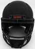 Justin Fields Autographed Chicago Bears Eclipse Black Full Size Authentic Speed Helmet Beckett BAS QR Stock #194775
