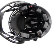 Justin Fields Autographed Chicago Bears Eclipse Black Full Size Authentic Speed Helmet Beckett BAS QR Stock #194775
