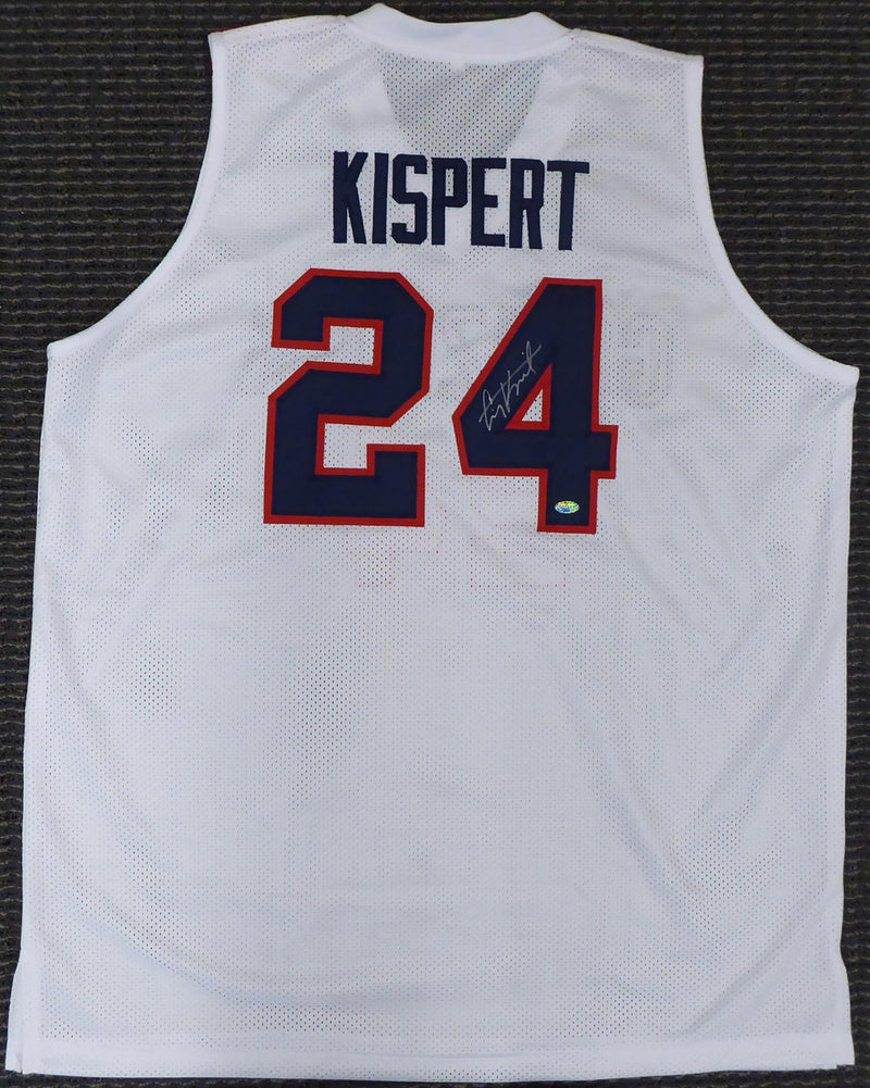 Gonzaga Bulldogs Corey Kispert Autographed White Jersey MCS Holo Stock #194894