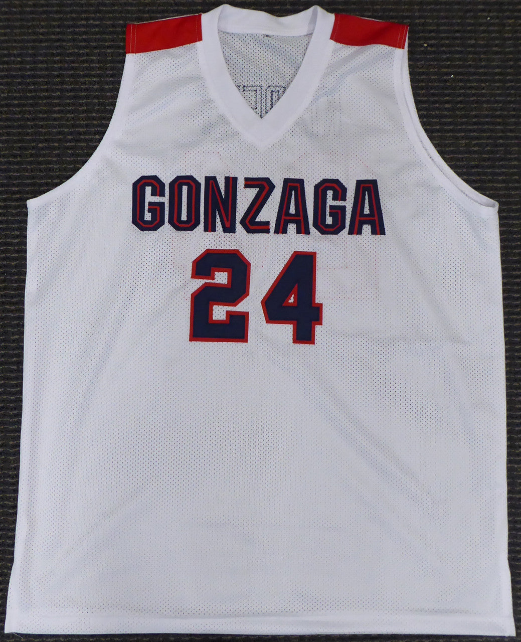 Gonzaga Bulldogs Corey Kispert Autographed White Jersey MCS Holo Stock #194894