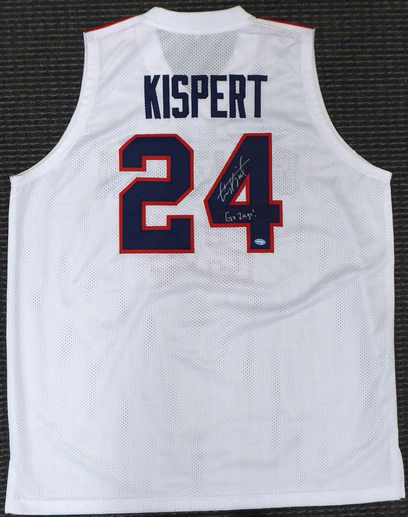 Gonzaga Bulldogs Corey Kispert Autographed White Jersey "Go Zags!" MCS Holo Stock #194892