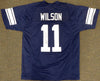 BYU Cougars Zach Wilson Autographed Blue Jersey Beckett BAS Stock #195159