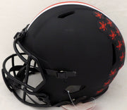 Justin Fields Autographed Ohio State Buckeyes Eclipse Black Authentic Speed Full Size Helmet Beckett BAS #WG94075