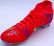Mason Mount Autographed Orange Nike Mercurial Cleat Shoe Chelsea F.C. Size 11 Beckett BAS #K06447
