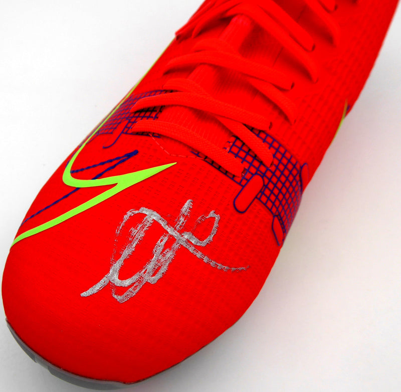 Mason Mount Autographed Orange Nike Mercurial Cleat Shoe Chelsea F.C. Size 11 Beckett BAS #K06447