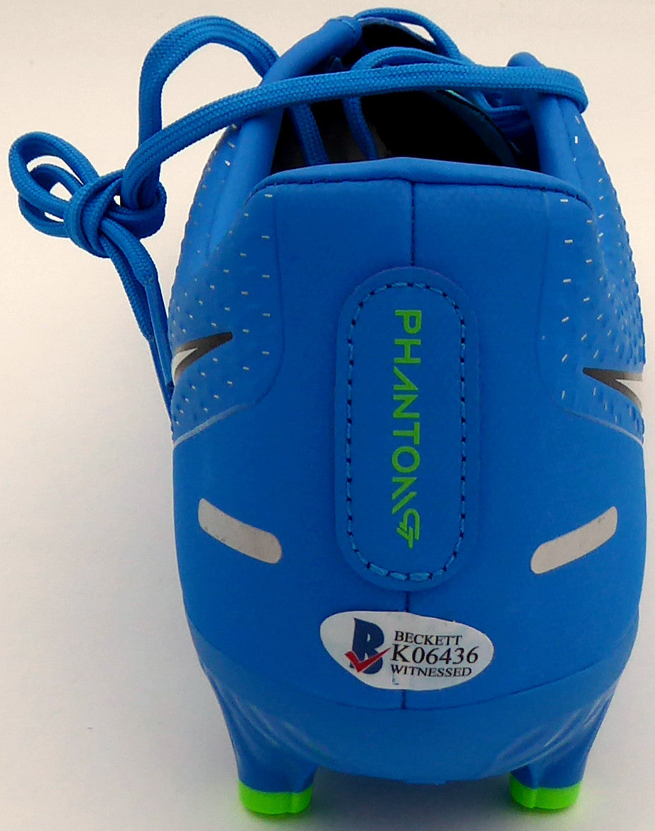 Mason Mount Autographed Blue Nike Phantom Cleat Shoe Chelsea F.C. Size 10.5 Beckett BAS #K06436