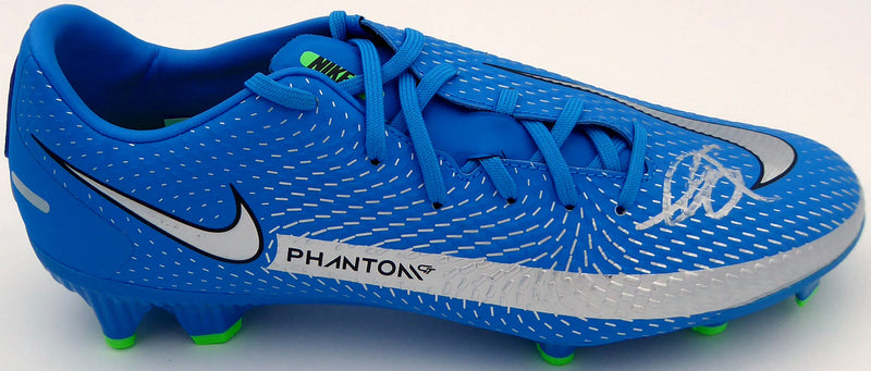 Mason Mount Autographed Blue Nike Phantom Cleat Shoe Chelsea F.C. Size 8 Beckett BAS #K06435