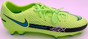 Mason Mount Autographed Green Nike Phantom Cleat Shoe Chelsea F.C. Size 10.5 Beckett BAS #K06432