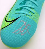 Mason Mount Autographed Teal Nike Mercurial Cleat Shoe Chelsea F.C. Size 12 Beckett BAS #K06301