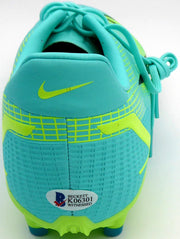 Mason Mount Autographed Teal Nike Mercurial Cleat Shoe Chelsea F.C. Size 12 Beckett BAS #K06301