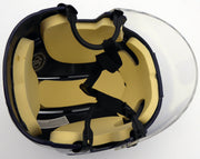 Jamie Oleksiak Autographed Seattle Kraken Blue Mini Helmet (Smudge) Fanatics Holo #B333699