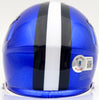 Ezekiel Elliott Autographed Dallas Cowboys Flash Blue Speed Mini Helmet Beckett BAS #WT81551