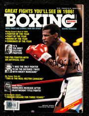 Michael Spinks "Jinx" Autographed Magazine Beckett BAS QR #BM37866