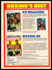 Michael Spinks "Jinx" Autographed Magazine Beckett BAS QR #BM37862