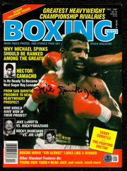 Michael Spinks "Jinx" Autographed Magazine Beckett BAS QR #BM37869