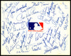 Pee Wee Reese & Bill Veeck Autographed 11x14 Poster With 38 Others SKU #235921