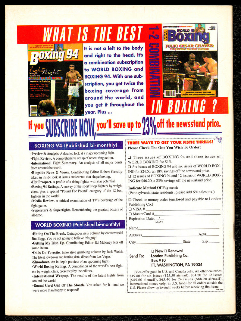 Riddick Bowe Autographed Magazine Beckett BAS QR #BM37845