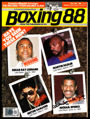 Michael Spinks "Jinx" Autographed Magazine Beckett BAS QR #BM37838