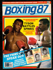 Michael Spinks "Jinx" Autographed Magazine Beckett BAS QR #BM37861
