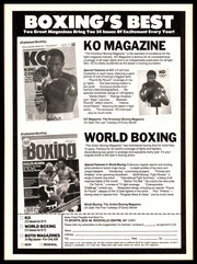 Michael Spinks "Jinx" Autographed Magazine Beckett BAS QR #BM37860