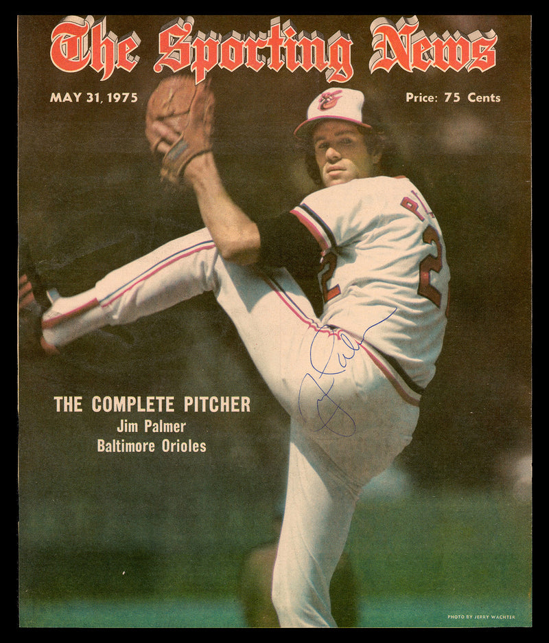 Jim Palmer Autographed Sporting News Cover Baltimore Orioles SKU #236224