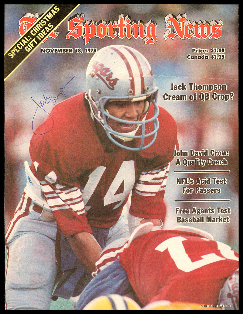 Jack Thompson Autographed Sporting News Cover Washington State SKU #236355