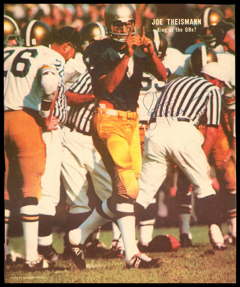 Joe Theismann Autographed Sporting News Cover Notre Dame SKU #236367