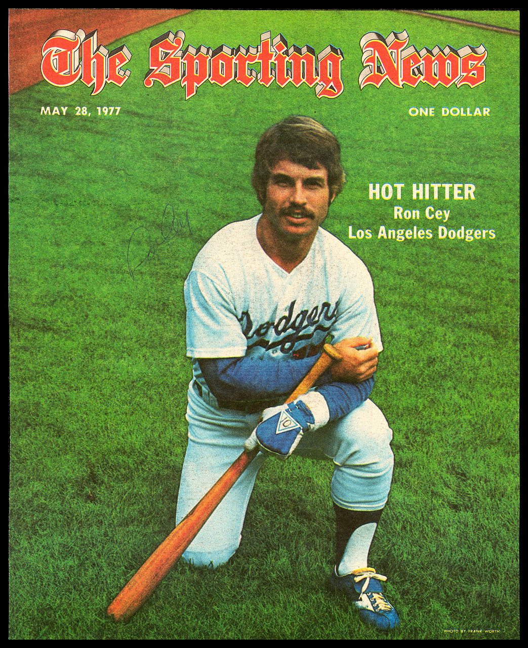 Ron Cey Autographed Sporting News Cover Los Angeles Dodgers SKU #236309