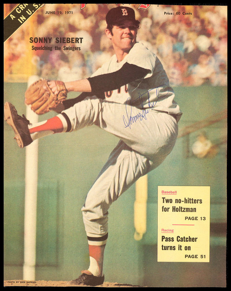 Sonny Siebert Autographed Sporting News Cover Boston Red Sox SKU #236321