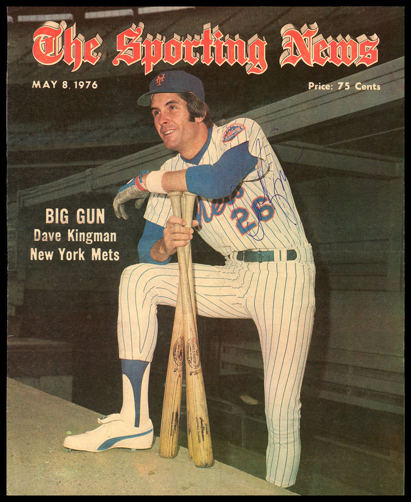 Dave Kingman Autographed Sporting News Cover New York Mets SKU #236294