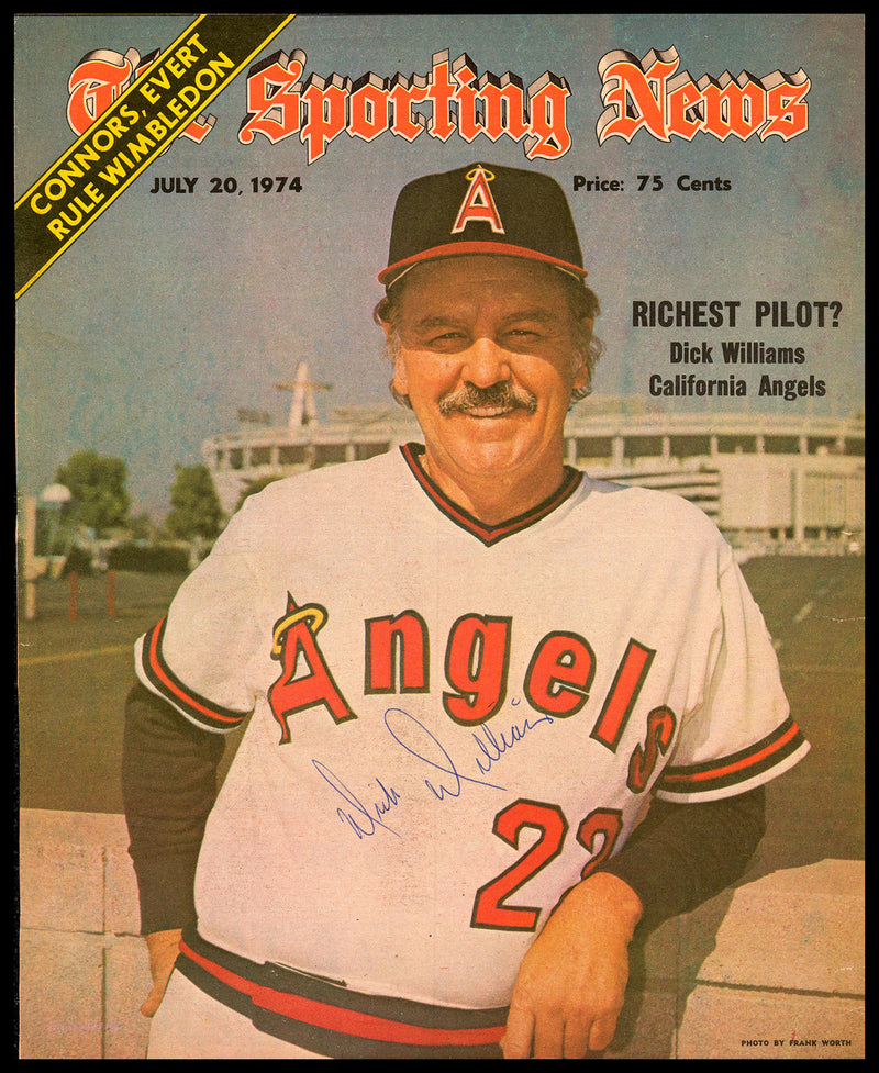 Dick Williams Autographed Sporting News Cover California Angels SKU #236295
