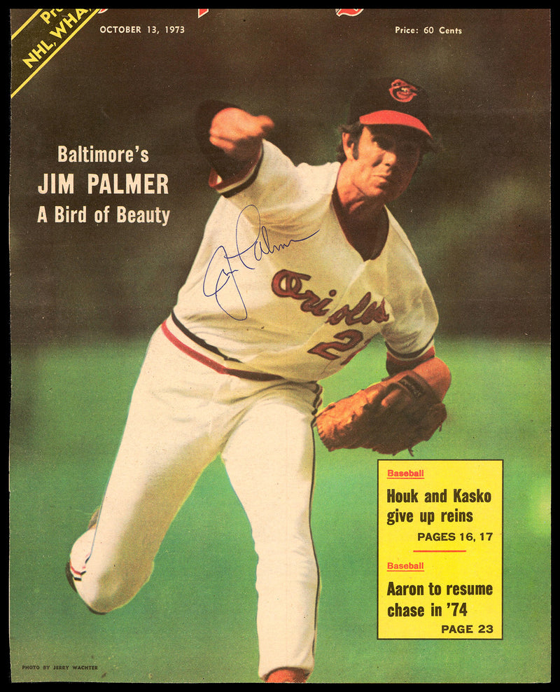Jim Palmer Autographed Sporting News Cover Baltimore Orioles SKU #236230