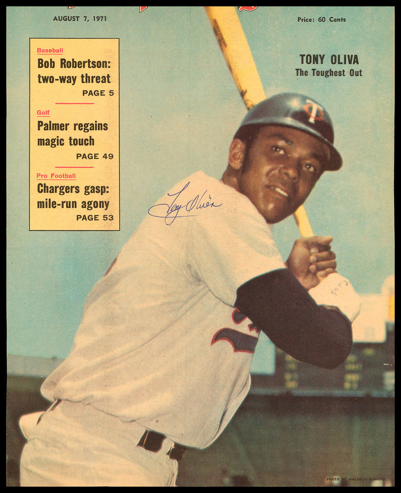 Tony Oliva Autographed Sporting News Cover Minnesota Twins SKU #236231