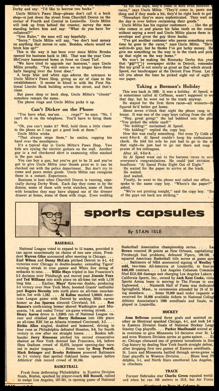 Harmon Killebrew Autographed Sporting News Cover Minnesota Twins SKU #236232