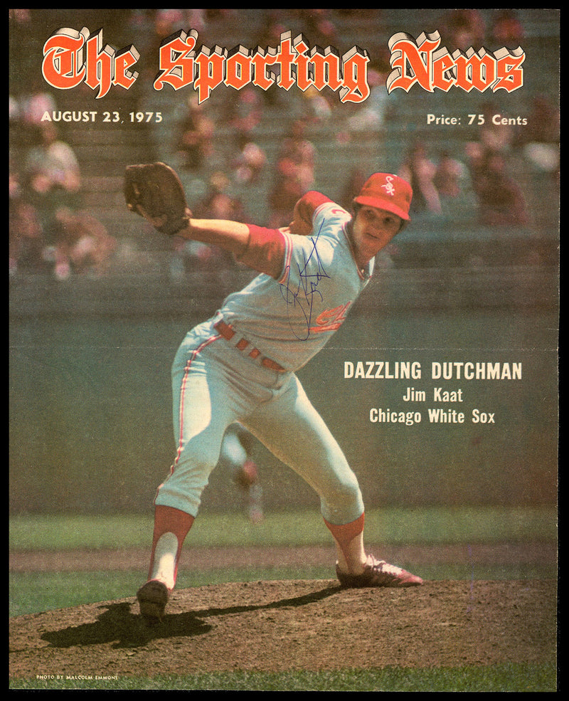 Jim Kaat Autographed Sporting News Cover Chicago White Sox SKU #236234