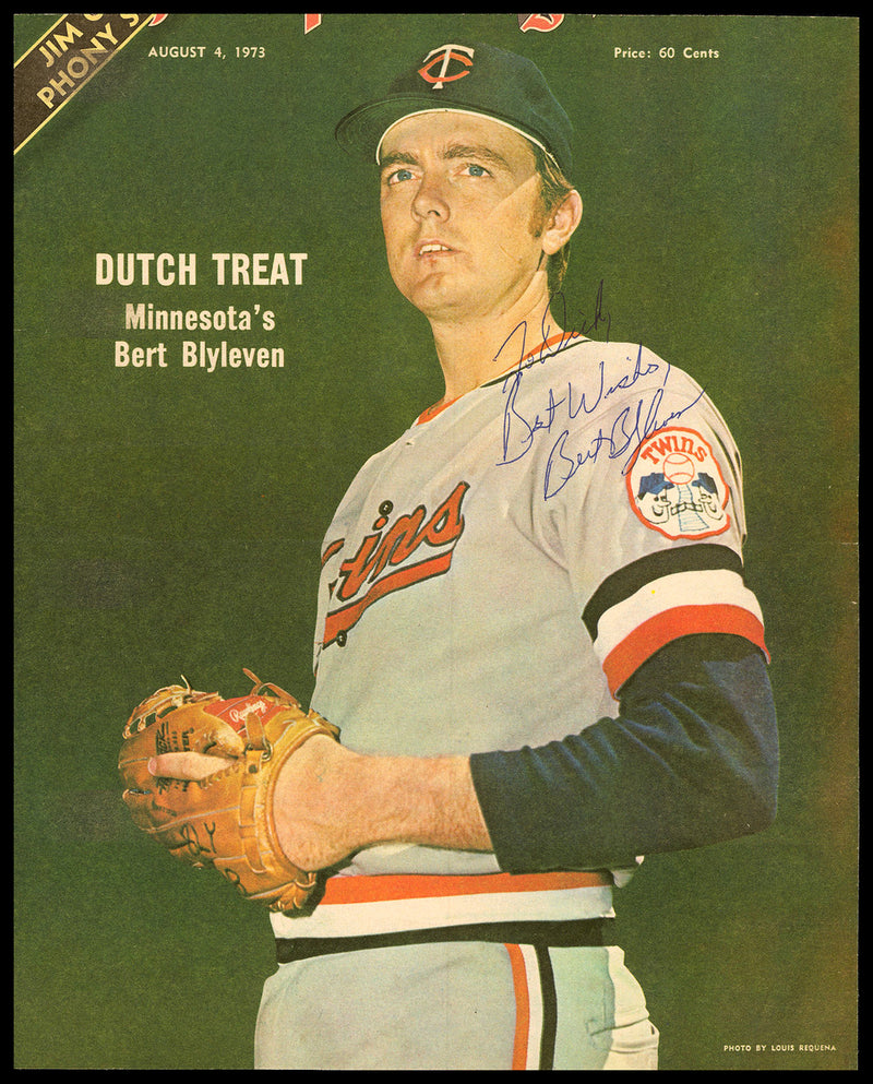 Bert Blyleven Autographed Sporting News Cover Minnesota Twins "To Dick" SKU #236243