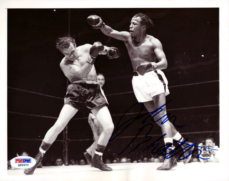 Johnny Bratton Autographed 7x9 Wire Photo PSA/DNA #Q95972