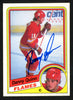 Danny Quinn Autographed 1984-85 O-Pee-Chee Rookie Card #234 Calgary Flames SKU #151860