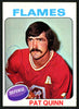 Pat Quinn Autographed 1975-76 Topps Card #172 Atlanta Flames SKU #149960