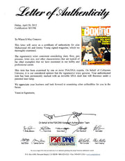 Muhammad Ali & Jimmy Young Autographed Boxing World Magazine Cover PSA/DNA #S01596
