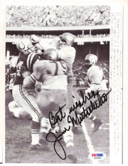 Jim Mutscheller Autographed 7x9 Photo Baltimore Colts PSA/DNA #S40960