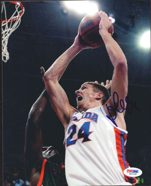David Lee Autographed 8x10 Photo Florida Gators PSA/DNA #S41748