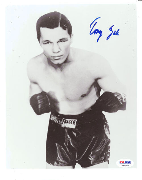 Tony Zale Autographed 8x10 Photo PSA/DNA #S48189