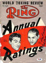 Carl "Bobo" Olson Autographed The Ring Magazine Cover PSA/DNA #S48622