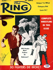 Paul Pender Autographed The Ring Magazine Cover PSA/DNA #S48838
