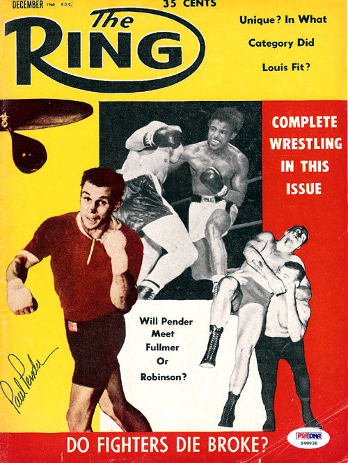 Paul Pender Autographed The Ring Magazine Cover PSA/DNA #S48838
