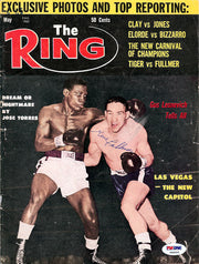 Gene Fullmer Autographed The Ring Magazine Cover PSA/DNA #S49003