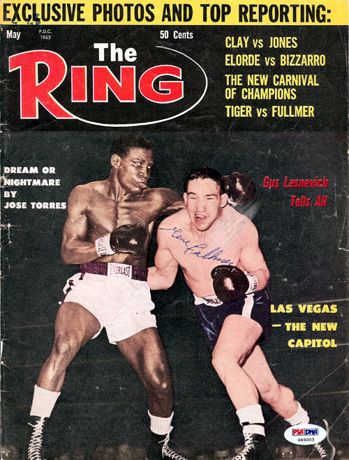 Gene Fullmer Autographed The Ring Magazine Cover PSA/DNA #S49003